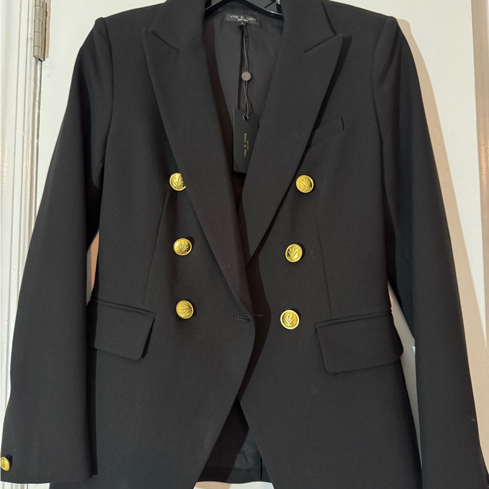 rag & bone black Preston blazer, NWT, 0